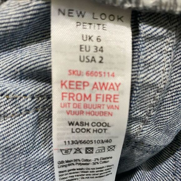 ASOS “New Look Lift “ Shape Mom Jeans Vintage Inspired Yoke Stitching SZ 2P - Picture 15 of 16